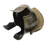 Veemoon Casco de Soldado Romano para Adulto, Sombrero Cosplay Dorado, Accesorio Disfraz Medieval para Hombre, Casco Plástico para Fiestas de Halloween y Eventos de Cosplay