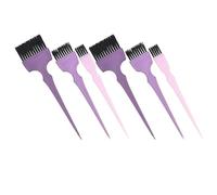 Veemoon Cepillo Aplicador de Tinte Cabello de Plástico Diseño Ergonómico, 6 Piezas en Colores Variados para Uso Profesional Casa