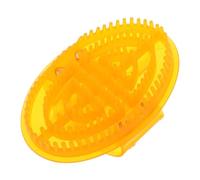 Veemoon Cepillo de Masaje de Meridianos Naranja B Púas de Pvc para Exfoliación y Relajación Corporal, Herramienta Portátil para Ducha y Cuidado Piel en Salón y Hogar