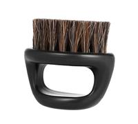 Veemoon Cepillo para Hombre Cerdas de Cerda Natural Ergonómico para Limpieza y Distribución de Bálsamo Pequeño y Portátil para Peluquería y Hogar