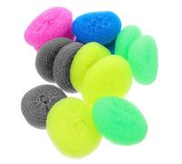 Veemoon Cepillos para Lavar Platos Redondos Reutilizables 20 Piezas Plástico Resistente Limpieza sin Rayas Multiusos Cocina Hogar Uso Diario Colores Surtidos