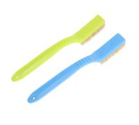 Veemoon Cepillos para Tiza de Escalada en Roca 2 Piezas, Cepillo de Mango Largo, Plástico Azul y Verde, Herramienta Portátil de Limpieza para Búlder en Interiores y Exteriores