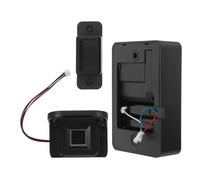 Veemoon Cerradura Biométrica para Cajones y Armarios con Tirador Integrado, sin Taladro, Pequeña, Función Huella Dactilar, Compatible con Baterías Aaa, Seguridad Infantil para Uso