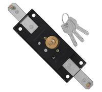 Veemoon Cerradura para Puerta de Persiana Enrollable, Cerradura de Seguridad de Hierro Resistente con Llave, Compatible para Puertas de Garaje Comerciales y Residenciales, Bloqueo