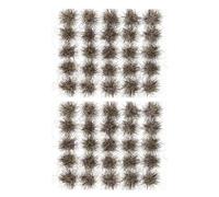 Veemoon Césped Artificial Racimos para Maquetas 50 Piezas Color Marrón Salvaje Material de Resina para Decoración de Dioramas y Modelismo Militar Adorno Miniatura Realista y Fácil de