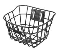 Veemoon Cesta Delantera de Bicicleta, Cesta Metálica Gruesa Grande, Resistente y Práctica, Contenedor Frontal Multifunción para Ciclismo y Scooters, Adecuado para Almacenamiento