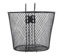 Veemoon Cesta Metálica para Bicicleta Eléctrica, Cesta de Hierro para Manillar, Accesorio Resistente y Estable para Bicicleta Plegable Montaña, Uso Exterior y Transporte Ligero