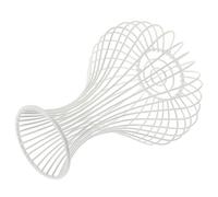 Veemoon Cesta para Tapones de Vino Metálica Blanca, Organizador Decorativo para Corchos de Botellas, Soporte Multifuncional para Almacenamiento en Hogar, Bares y Hoteles, Contenedor Porta