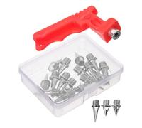 Veemoon Clavos para Zapatillas de Atletismo Metálicos Cono, 48 Unidades (16 Cortos, 16 Medios, 16 Largos) Llave, Repuestos para Pista, Salto, Competición y Golf, Accesorios Deportivos