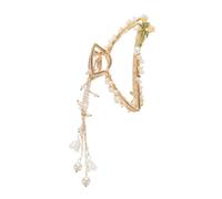 Veemoon Clip de Pelo Metálico Grande con Flor de Lirio del Valle Pinza Antideslizante para Cabello Grueso y Rizado Accesorio Elegante para Mujeres y Niñas