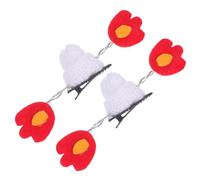 Veemoon Clips de Cabello Mini Gorro con Diseño de Diabólica para Halloween Accesorios Festivos para Mujer Pasadores Laterales para Cosplay y Fiestas
