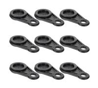 Veemoon Clips de trampa para toldos de tienda de plástico, 10pcs, negro, para cover y tarpaulin, uso exterior y camping