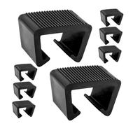Veemoon Clips para Muebles de Exterior de ABS Sujetadores para Sillas y Sofás de Ratán Abrazaderas Resistentes para Patio y Jardín 8 Piezas Ranuras de 43 CM y 525 CM Accesorios para