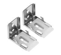 Veemoon Clips para Persianas de Cenefa 2 Piezas Soporte Resistente Montaje Estable Accesorios para Persianas Verticales Bricolaje Hogar Oficina