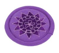 Veemoon Cojín de Cuenco Sonoro de Buda Hecho a Mano en Algodón Púrpura, Resistente y Ligero, Adecuado para Decoración en Buddha Hall y Meditación Tibetana Varios estilos