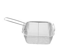 Veemoon Colador de Acero Inoxidable Plegable para Freír 20x20 Cm, Espumadera Resistente al Calor para Cocina Profesional, Skimmer Multifunción para Papas Fritas y Pollo, Accesorios