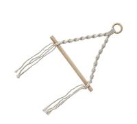 Veemoon Colgador de Toallas Baño Estilo Bohemio Hecho de Algodón Beige, Organizador Multiusos y Soporte para Rollo de Papel Decorativo