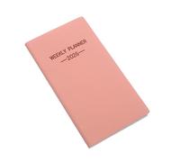 Veemoon Compact Planner Book con Encuadernación de Hilo Agenda Semanal Portátil para Oficina y Organización Diaria Casa Cuaderno Multifuncional Rosa
