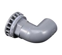 Veemoon Conector de PVC en Forma de L para Desagüe de Acuarios y Mangueras de Riego, Accesorio Resistente Conexión Fácil para Tanques de Agua de 20 Mm