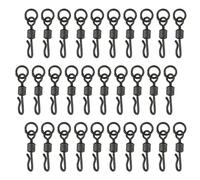 Veemoon Conector Giratorio de Pesca Metálico UK 40 Unidades Accesorio Portátil para Pesca de Carpa y Agua Salada Eslabón Giratorio para Señuelos