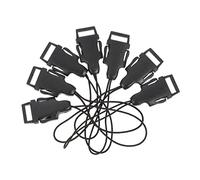 Veemoon Conector Qd para Correa de Cámara 1,2 Cm Adaptador de Clip y Mini Bucle Qd Accesorios para Fotógrafos Sistema de Liberación Rápida Compacto Color Negro Pack de 20 Piezas