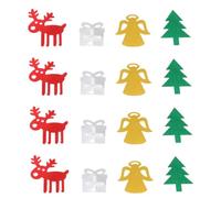 Veemoon Confeti Patrón Navideño 2 Paquetes Adornos Navideños de Lentejuelas Copos de Nieve Decoración de Fiesta Navideña para Mesa Confeti DIY Ligero y Reutilizable para Navidad