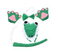 Veemoon Conjunto De Diadema De Cocodrilo y De Animal Para Disfraces De Halloween Accesorio De Disfraz De Lindo Cocodrilo Para Adultos