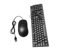 Veemoon Conjunto Teclado Ratón Cable Teclado USB Ratón Silencioso Fácil De Usar para Oficina y Hogar