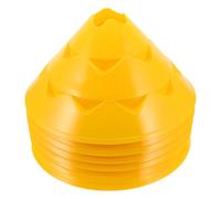 Veemoon Conos de Entrenamiento de Fútbol Amarillos 6 Unidades Base Redonda y Diseño Antideslizante para Ejercicios de Agilidad y Marcadores Deportivos en Cancha