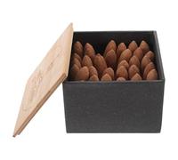 Veemoon Conos de Incienso de Sándalo Natural Reflujo Extendidos para Larga Duración Granos Aromáticos Auténticos Ideales para Meditación Yoga Oficina y Aromaterapia en el Hogar