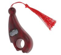 Veemoon Contador de Dedos Digital para Meditación de Madera Roja Contador de Oraciones Cuentas de Buda Dispositivo a Batería para Práctica de Atención Plena y Alivio del Estrés