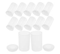 Veemoon Contenedor De Almacenamiento para Carretes De Cámara y Monedas, Diseño Cilíndrico Portátil, Tapa Hermética, Caja Transparente Pequeña para Accesorios y Cuentas De Peces, 200 Unidades