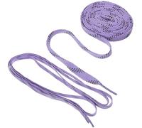 Veemoon Cordones de Zapatos para Patines de Hockey sobre Hielo, Cordones Planos Encerados, 1 Par en Color Púrpura, Material de Algodón y Poliéster, Resistentes al Desgaste y Bajas