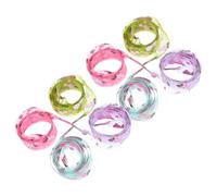 Veemoon Cordones de Zapatos Transparentes 120 Cm, Cordón Ancho de 2,8 Cm Estampado Floral, Pack 4 Pares en Rojo, Verde, Azul y Morado, para Calzado Casual y Deportivo