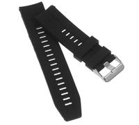 Veemoon Correa De Reloj De Silicona De Liberación Rápida Para Watch Fit, Ajustable, Reemplazo Unisex, Color Negro Oficial, Pulsera Cómoda Para Uso Diario