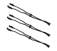 Veemoon Correa Elástica Ajustable para Diseño de Hebilla, Material de Cuerda Trenzada de Plástico, Paquete de 3 Piezas para Ejercicio y Uso Exterior