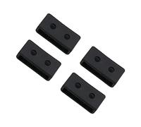 Veemoon Correas De Silicona Para Reloj 20 Mm, Accesorios De Reloj Unisex, Diseño Flexible y Resistente, Bucles Para Correa Ajustable, Uso Diario Para Relojes Inteligentes, Color Negro