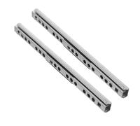 Veemoon Correderas Rodamientos de Bolas y Rieles Deslizantes 17 MM, Guías Extensibles Compactas de Acero para Cajoneras en Cocina y Oficina, 2 Piezas 182 MM para Montaje Lateral