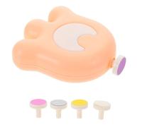 Veemoon Cortauñas Eléctrico Para Bebés Kit 1 Unidad Seguro Silencioso Para Recién Nacidos y Niños Pequeños Casa Rosa Con 5 Cabezales De Pulidor De Uñas