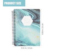 Veemoon Cuaderno A5 de Fitness y Entrenamiento Encuadernación Espiral, Libreta para Registro de Actividad Física, Diario para Planificación y Control de Rutinas en Gimnasio y Hogar