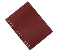 Veemoon Cuaderno de anillas Cuaderno de planificación semanal marrón B5, páginas horizontales, cuaderno de oficina para estudio y viaje, ligero, no se deforma