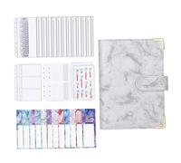 Veemoon Cuaderno de Presupuesto con Sueltas y Pegatinas Autoadhesivas Carpeta Organizadora de Ahorro con Bolsillos Resistentes al Agua y Suave para Gestión Financiera Personal y Familiar