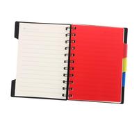 Veemoon Cuaderno Dividido con Separadores para Estudiantes Libreta de Escritura con Páginas Rayadas para Organización Académica y Planificación de Proyectos y Elegante Negro