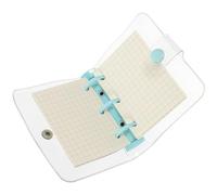 Veemoon Cuaderno Pequeño Cierre de Botón, Tapa Plástica Transparente y Hojas Sueltas Adecuado para Notas Creativas y Tareas Escolares