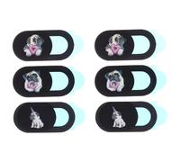 Veemoon Cubierta De Cámara para Teléfono Móvil 6 Piezas Cubierta de privacidad de la cámara Camera Personalidad Cubierta de la cámara Pegatina abs Cubierta De Webcam Práctica