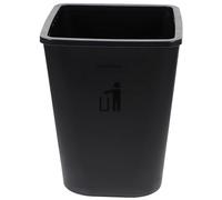 Veemoon Cubo de Basura Cuadrado Negro sin Tapa para Hogar y Oficina Papelera Compacta y Práctica para Cocina Baño y Sala Diseño Simple y Resistente 1 Unidad