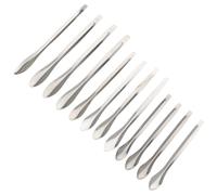 Veemoon Cucharas Medidoras de Acero Inoxidable 4 Piezas Juego Tamaño Simple Herramienta de Medición para Laboratorio y Uso Experimental Utensilio Cocina Preciso