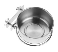 Veemoon Cuenco Elevado para Perros Pequeños de Acero Inoxidable, Plato Doble con Fijación de Doble Tornillo, Cuenco de Agua y Comida Montado en Pared, Alimentador Anti Derrames