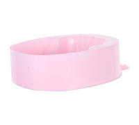 Veemoon Cuenco para Remojo de Uñas Rosa, Recipiente Plástico para Manicura, Bandeja de Esmalte, Herramienta para Cuidado y Eliminación de Uñas, Uso Profesional y Doméstico, Tamaño