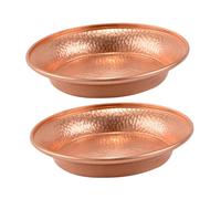 Veemoon Cuencos de Ofrenda Budista de Cobre Puro, Plato Tibetano Pequeño para Agua, 2 Piezas, para Meditación, Decoración del Hogar y Ritual en Templos